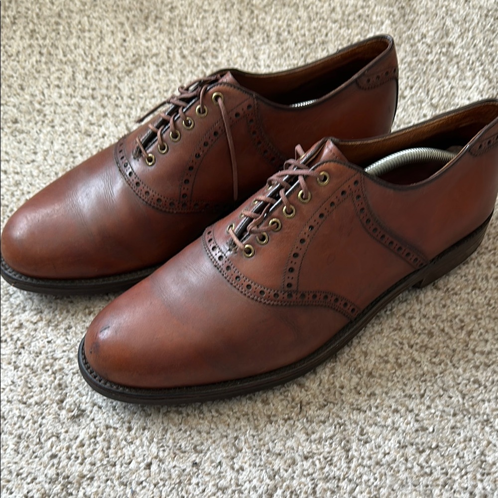Foot Joy Tool Steel | Vintage Brown Leather Men's Golf Cleats | Size 10